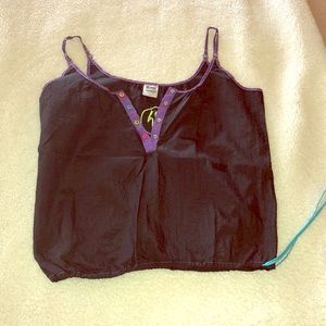 Rare Vintage Zumba top. Black nylon loose fit.